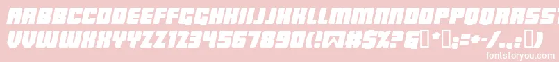 LOWRBI   Font – White Fonts on Pink Background