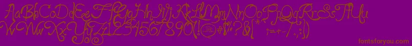 More about loyalfame v1 1 Font loyalfame v1 1 Font – Brown Fonts on Purple Background