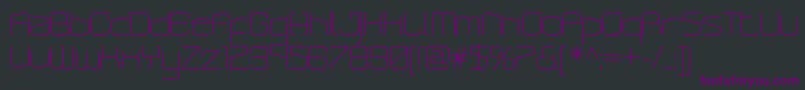 ArcticpatrolThin Font – Purple Fonts on Black Background