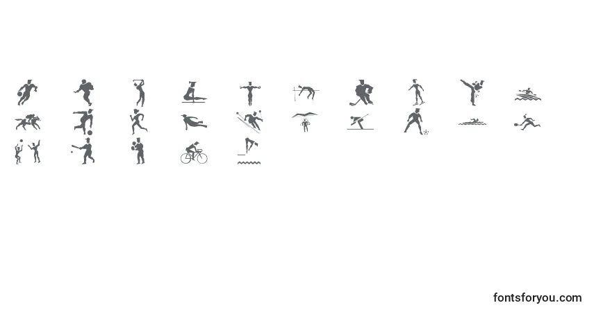 A fonte Lpsports1 (133072) – alfabeto, números, caracteres especiais
