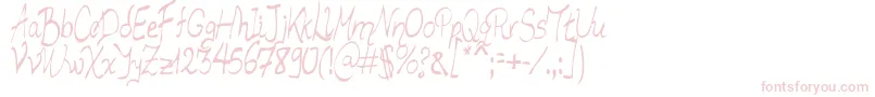 Lsmimrdr Font – Pink Fonts on White Background