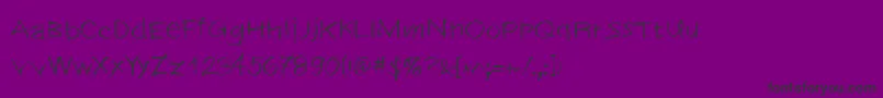 Шрифт Lubricants – чёрные шрифты на фиолетовом фоне