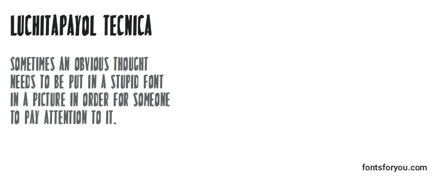 LuchitaPayol Tecnica-fontti