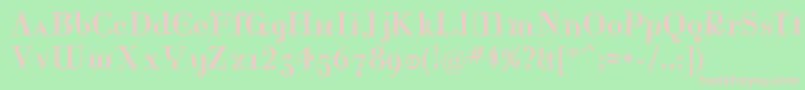KatrinaNormal Font – Pink Fonts on Green Background