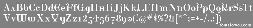 KatrinaNormal Font – White Fonts on Gray Background