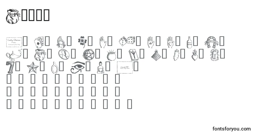 Шрифт Luckc    (133083) – алфавит, цифры, специальные символы