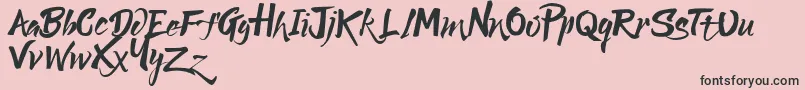 Lucky Dream Demo Font – Black Fonts on Pink Background