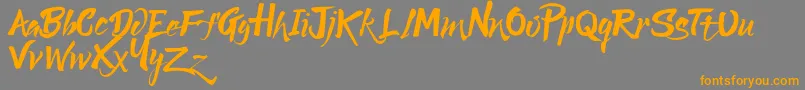 Police Lucky Dream Demo – polices orange sur fond gris