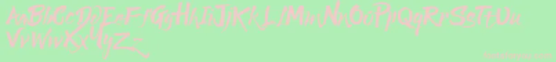 Police Lucky Dream Demo – polices roses sur fond vert