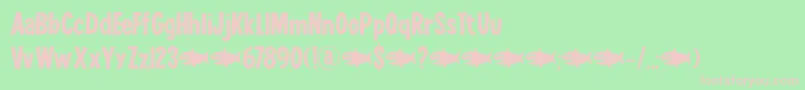 Lucky Goldfish DEMO Font – Pink Fonts on Green Background