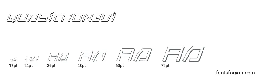 Quasitron3Di Font Sizes