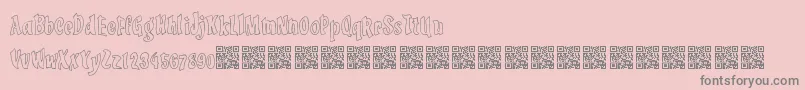 Więcej informacji o czcionce LuckyTricks Czcionka LuckyTricks – szare czcionki na różowym tle