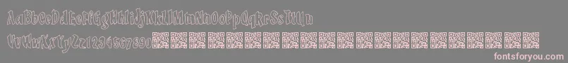 LuckyTricks Font – Pink Fonts on Gray Background