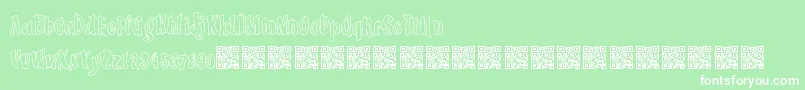 LuckyTricks Font – White Fonts on Green Background