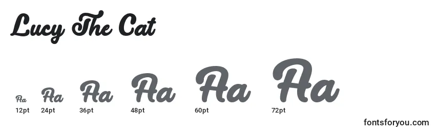 Lucy The Cat   (133095) Font Sizes