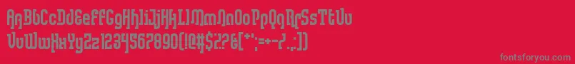 Lullaby Weight Font – Gray Fonts on Red Background