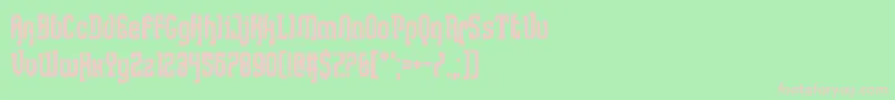 Lullaby Weight Font – Pink Fonts on Green Background