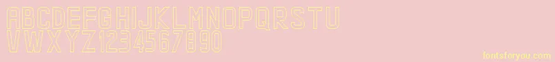 LUMOS THIN DEMO  Font – Yellow Fonts on Pink Background