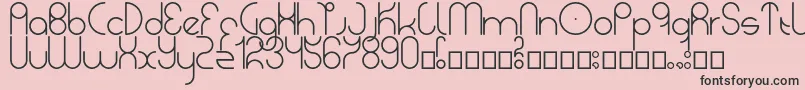 LunacyDemo Font – Black Fonts on Pink Background