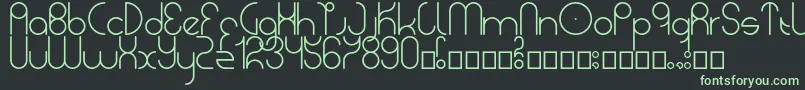 LunacyDemo Font – Green Fonts on Black Background