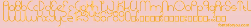 LunacyDemo Font – Orange Fonts on Pink Background