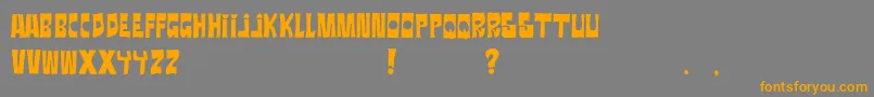 Ratanegra Font – Orange Fonts on Gray Background