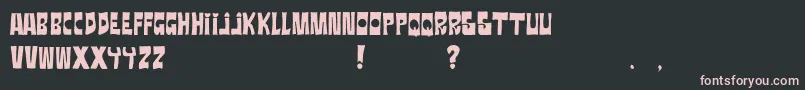 Ratanegra Font – Pink Fonts on Black Background