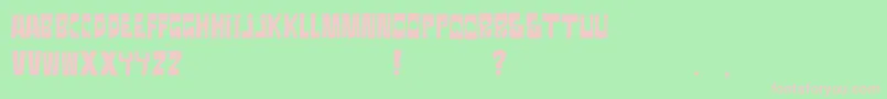 Ratanegra Font – Pink Fonts on Green Background