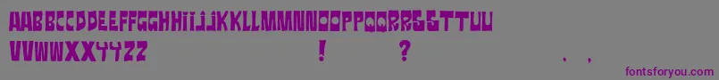 Ratanegra Font – Purple Fonts on Gray Background