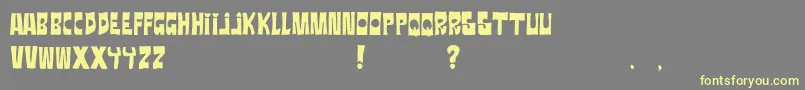 Ratanegra Font – Yellow Fonts on Gray Background