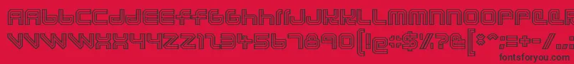 lunasol aurora Font – Black Fonts on Red Background