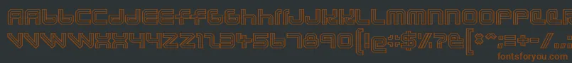 lunasol aurora-fontti – ruskeat fontit mustalla taustalla