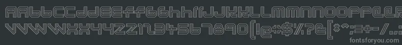 lunasol aurora Font – Gray Fonts on Black Background