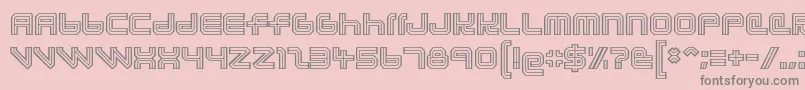 lunasol aurora Font – Gray Fonts on Pink Background