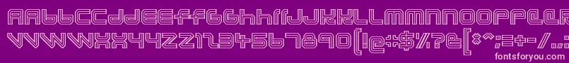 lunasol aurora Font – Pink Fonts on Purple Background