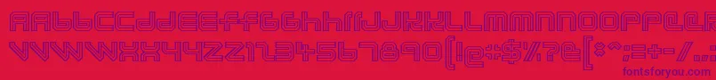 lunasol aurora Font – Purple Fonts on Red Background