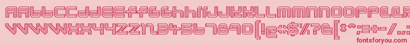 lunasol aurora Font – Red Fonts on Pink Background