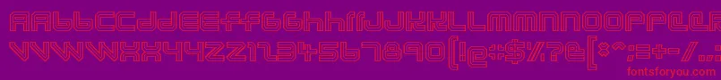 lunasol aurora Font – Red Fonts on Purple Background