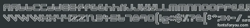lunasol aurora Font – White Fonts on Black Background