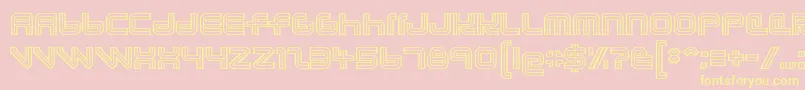 lunasol aurora Font – Yellow Fonts on Pink Background