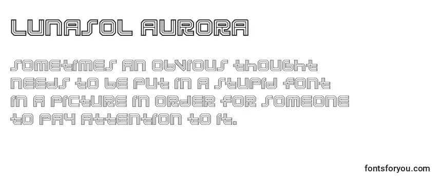 Шрифт Lunasol aurora