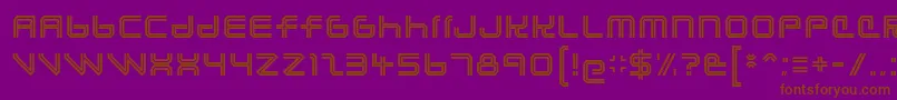 lunasol regular Font – Brown Fonts on Purple Background