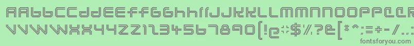 lunasol regular Font – Gray Fonts on Green Background