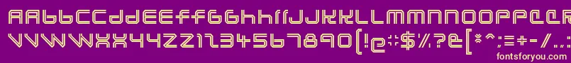 lunasol regular Font – Yellow Fonts on Purple Background