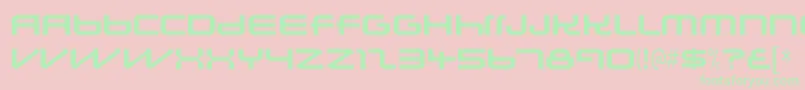 lunasol sequence Font – Green Fonts on Pink Background