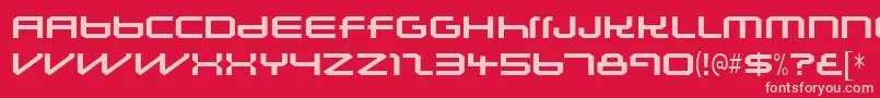 lunasol sequence Font – Pink Fonts on Red Background