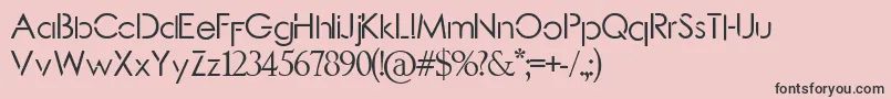 Lunatic Font – Black Fonts on Pink Background