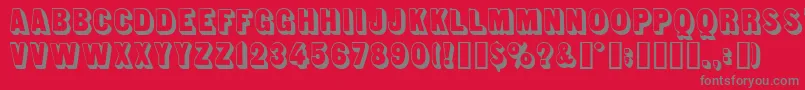 LUNCH    Font – Gray Fonts on Red Background