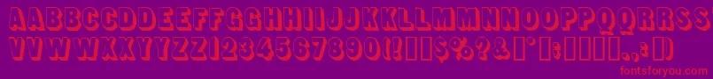 LUNCH    Font – Red Fonts on Purple Background