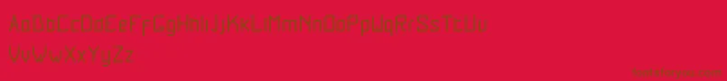 Lurix Font – Brown Fonts on Red Background